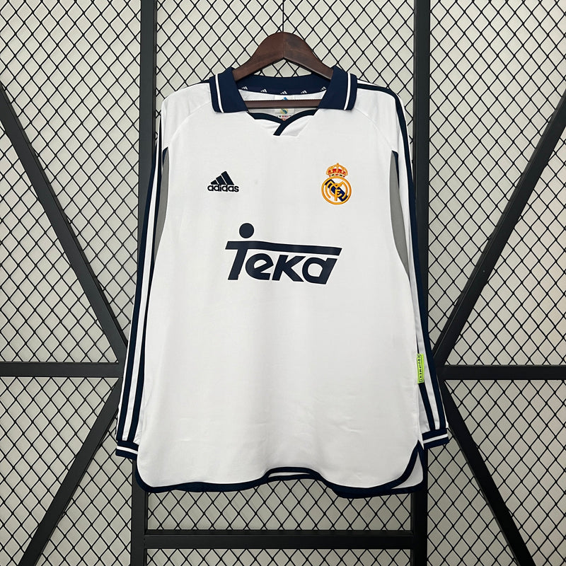 Camisa Real Madrid I 00/01 - Retrô Manga Longa