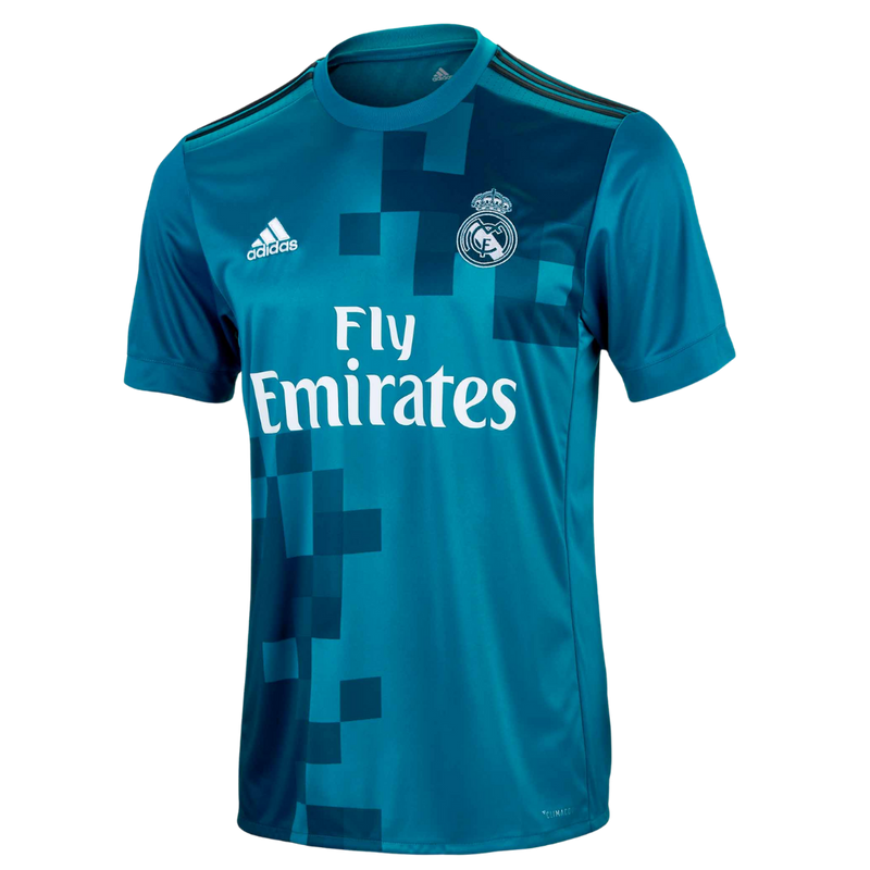 Camisa Real Madrid III 17/18 - Azul Retrô
