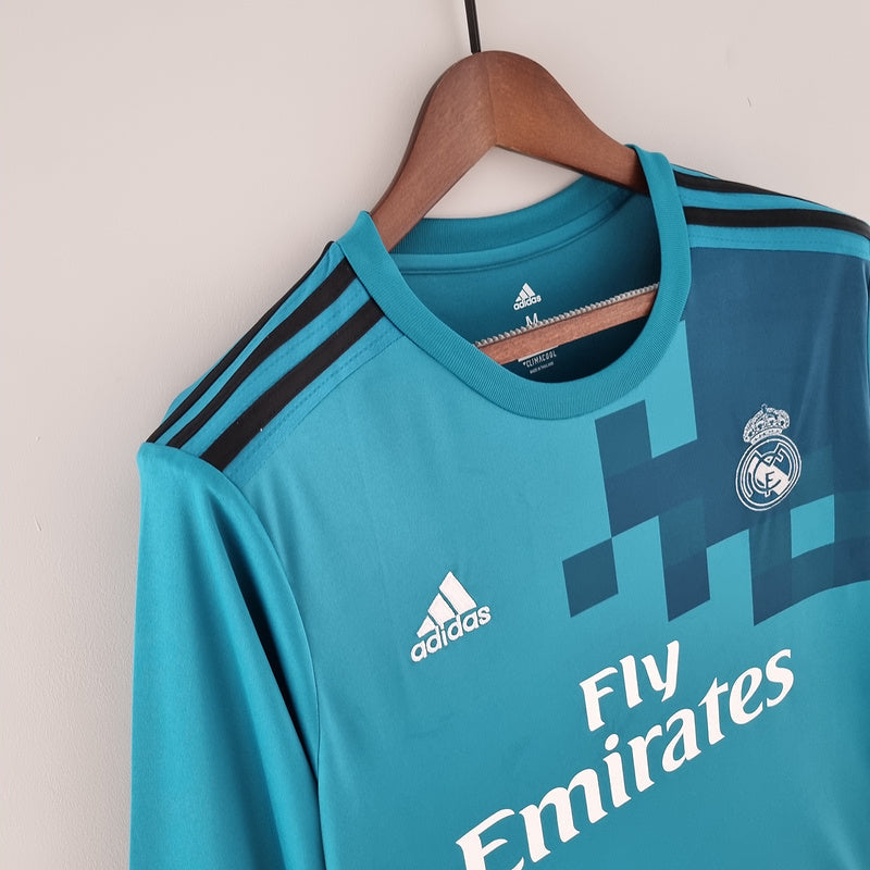 Camisa Real Madrid III 17/18 - Retrô Manga Longa