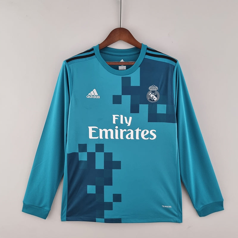 Camisa Real Madrid III 17/18 - Retrô Manga Longa