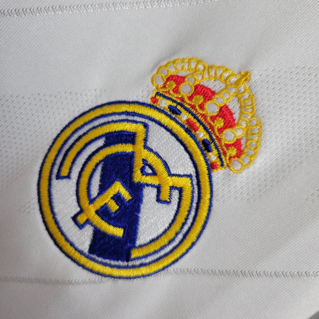 Camisa Real Madrid I 2017/18 Masculina Retrô - Com patches