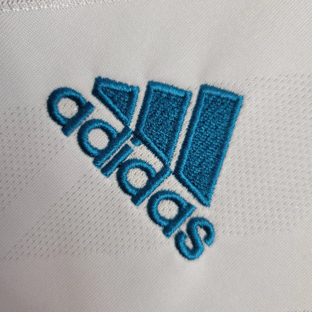 Camisa Real Madrid I 2017/18 Masculina Retrô - Com patches
