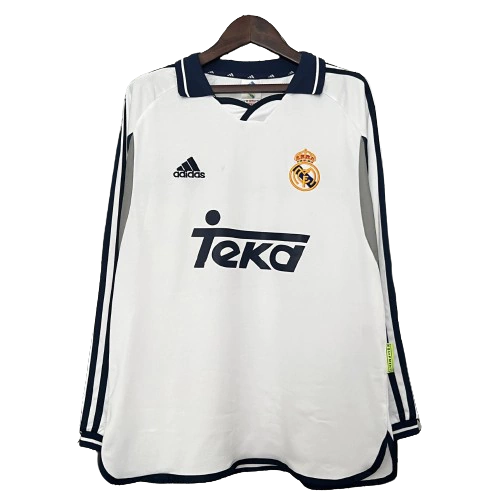 Camisa Real Madrid I 00/01 - Retrô Manga Longa
