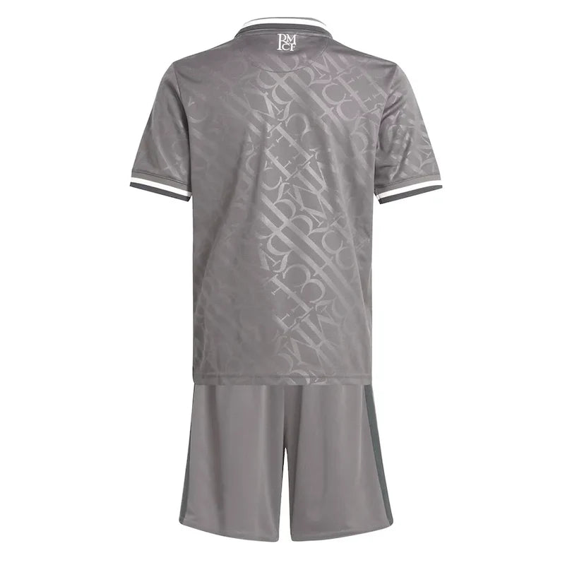 Kit Infantil Real Madrid III - Cinza